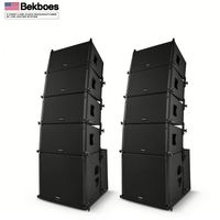 Sistema de Sonido de Audio para Escenarios al Aire Libre Bekboes de 10 Pulgadas, Altavoz de Línea de Sonido Pasiva