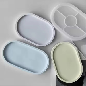 قالب سيليكون سداسي ومربع وبيضاوي من AOHUA لصنع الحلوى وحامل الأكواب وقواعد الأكواب - للخرسانة والراتنج الإيبوكسي والجبس - Product Image 6