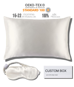 Sınıf 6A dut ipek yastık örtüsü 22 momme ipek yastık kılıfı Charmeuse ipek yastık kılıfı - Product Image 3