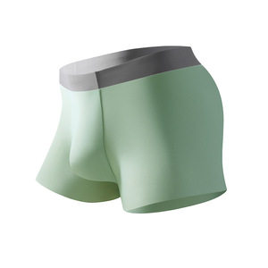 Ropa Interior Masculina, Bóxers de Seda de Hielo con Estampado 3D, Bóxers Delgados sin Costuras, Calzoncillos Cortos Deportivos Largos para Verano - Product Image 6