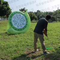 Nouveau produit personnalisé en usine : Cible de football escargot gonflable, Cible de fléchettes Hairball, Jouet collant, Bateau cible gonflable