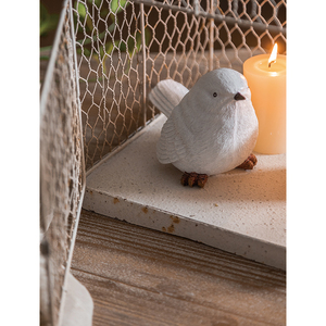Distress Iron and Metal Birdcage <strong>Candle</strong> Rustic Lantern Simple Retro Style Birdcage <strong>Candle</strong> <strong>Holder</strong> - Product Image 5