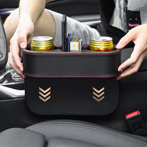 Caja de almacenamiento de bebidas, portavasos de plástico negro, soporte lateral para <span class=keywords><strong>silla</strong></span> de <span class=keywords><strong>coche</strong></span> - Product Image 1