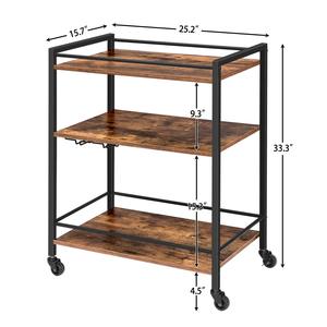 Étagère <span class=keywords><strong>de</strong></span> cuisine mobile avec casier à vin et porte-verre <span class=keywords><strong>Chariot</strong></span> <span class=keywords><strong>de</strong></span> bar en acier inoxydable-Personnalisation <span class=keywords><strong>Amazon</strong></span> - Product Image 4