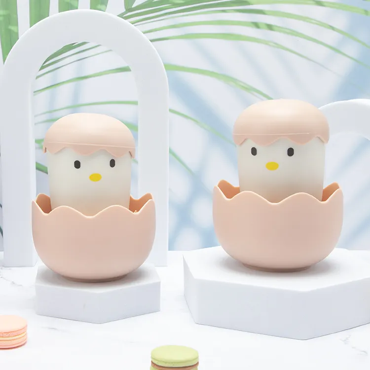 Cute Egg Kitchen Cleaning Brush Silicone Dishwashing Brush Cleaning Brushes Pot Pan Sponge Scouring Pads