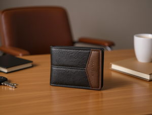 Portafoglio da Uomo in Vera Pelle, Chiusura a 7 Pieghe, Stile Minimalista, Ideale come Regalo - Product Image 2