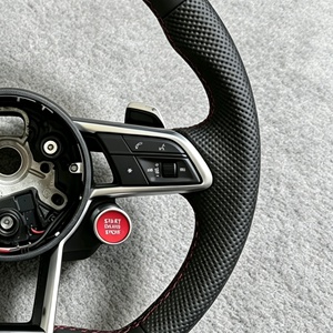 Volant de voiture pour <span class=keywords><strong>Audi</strong></span> R8 TT A4 B9 A6 C8 S6 S7 A4 A5 A6 A7 Q3 Q5 A3 S3 S8 Q8 S1 S3 S4 S5 S6 S7 Volant sport - Product Image 3