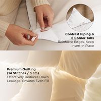 Couette en plumes King Size toutes saisons |   Meuble de rangement de luxe certifié Downpass pour hôtel, 8 compartiments d'angle