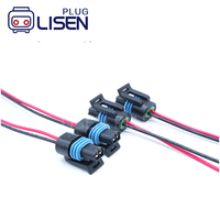 Konektor Pigtail Sensor Suhu Air 2 Pin Female Sealed Delp 150.2 Pull-To-Seat untuk Aptiv 12162193