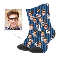 Vente en gros de chaussettes vierges avec logo personnalisé impression 3D par sublimation image numérique chaussettes amusantes pour hommes de haute qualité