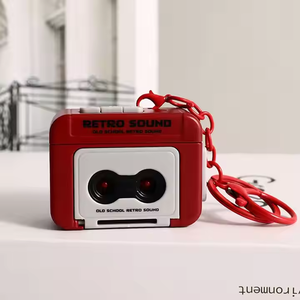 Móc khóa nhựa sáng tạo kiểu retro, máy ghi âm băng nhỏ, mặt dây chuyền phổ biến, đồ trang trí túi xách, quà tặng nhỏ, bán buôn, hộp quà bất ngờ - Product Image 6