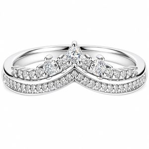 Bague de mariage en diamant de laboratoire Chevron 0,27 carats (0,27cttw) couleur D pureté VVS taille 3EX en argent S925, empilable, pour anniversaire ou éternité, pour femme - Product Image 1