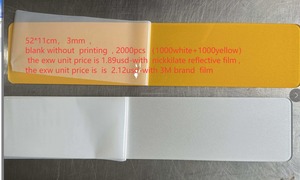 Anh Nhựa 52*11Cm Châu Âu Acrylic Với Phim Phản Chiếu Giấy Phép Tấm Bán Buôn Xe Số Tấm - Product Image 5