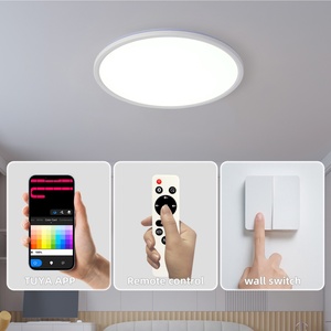 Lámpara de Techo LED RGBIC Inteligente Ultrafina Ajustable con Control por Voz Alexa/Control Remoto/Aplicación para Interiores, para Dormitorio, Sala de Estar - Product Image 4