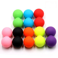 Balle de massage en silicone personnalisée en gros pour points de pression, idéale pour le dos et les pieds, soulagement des douleurs et thérapie des tissus profonds