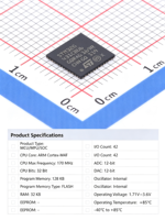 Microcontrolador STM32G431CBU6 de 32 bits, MCU Cortex-M4F, 170MHz, 128KB Flash, 32KB RAM, UFBGA-48, Microordenador de un Solo Chip