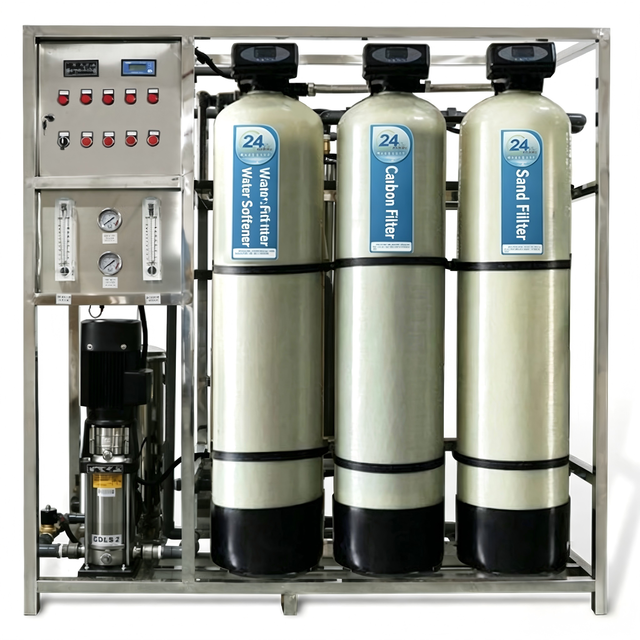 High Capacity (250L-10000L) Commercial RO Water Treatment Machine for Manufacturing Plant 95% Desalting Rate 1 Year Warranty