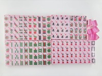 Offre Spéciale : Tuiles de Mahjong Américain en Acrylique à 2 Couches, Gravées avec Précision, Bleu Clair Vif, Style Moderne et Luxueux
