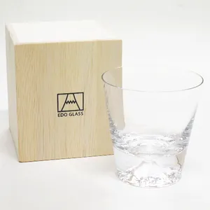 Kleur Van Mt. Fuji Veranderingen Alle Handgemaakte Cilinder Creative Clear Glas Cup