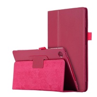 Housse de tablette en cuir PU intégral de style litchi, anti-rayures et stable pour iPad Air 13 pouces M4