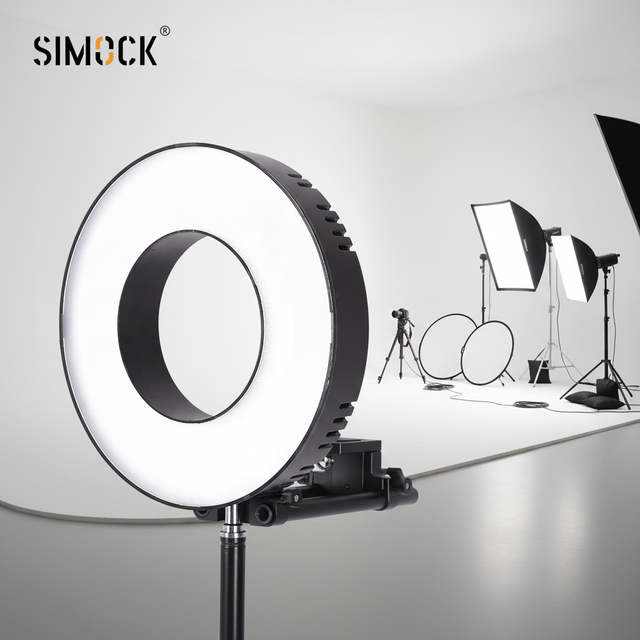 NP-F Battery Powered Beauty Video Studio Photo Rail Mount Dimmable Selfie Led Ring Light for Photography