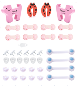 קידום מכירות ילד ילד סט בטיחות ערכת תקע לשקע תינוק פינת מגן תינוק בטיחות קבינט מנעול מגירת - Product Image 1