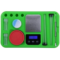 Nouveau produit avec pesée électronique plateau à cigarettes lumineux LED plateau à cigarettes USB plateau multicolore rechargeable électronique sca