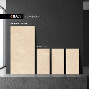 Azulejos de porcelana brillante para piso y pared, color gris ónix, 800x1600 mm, diseño elegante de ónix gris, 80x160 cm - Product Image 6