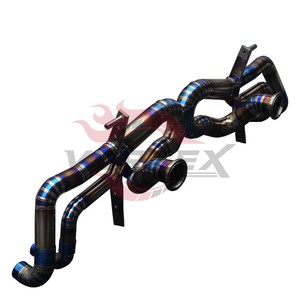 ท่อไอเสียไทเทเนียม Vortex สำหรับ LP610-4 Lamborghini Huracan LP580-2เผาท่อตรงสีฟ้า catback ท่อคู่ X - Product Image 2