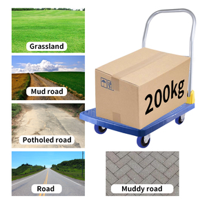 Pp Multifunctionele Werk Gevouwen Logistieke Oogst Draagbare Goederen Handkar <span class=keywords><strong>Trolley</strong></span> Voor Werkplaats Met Plastic Bakjes - Product Image 5