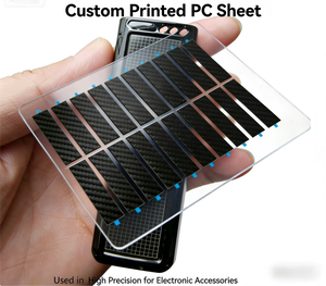 Feuille de PC imprimée sur mesure de haute précision |   OEM ODM |   Pièces découpées en polycarbonate et fibre de carbone pour l'électronique - Product Image 2