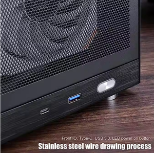 Tùy Chỉnh S300 Mid-ITX <span class=keywords><strong>PC</strong></span> Chơi Game Trường Hợp Xách Tay Với Phía Trước I/O USB 3.0 Và Loại C <span class=keywords><strong>Mini</strong></span> Tháp Cho Máy Tính Để Bàn Ứng Dụng - Product Image 4