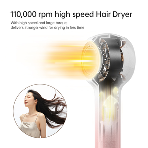 <b>Professional</b> High Speed 110000RPM <b>Hair</b> Dryer Wholesale Brushless Motor Salon Blow Dryer Strong Wind <b>Hair</b> Dryer <b>Hair</b> Styling Tool - Product Image 2