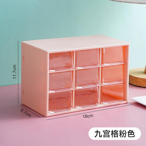 Lot de 9 tiroirs de rangement de bureau en plastique, empilables et séparés, pour la maison et le bureau - Product Image 6