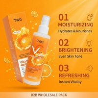 Spray hydratant et éclaircissant pour le visage TWG RTS Face Care Factory à la vitamine C, tonique pour la peau, essence éclaircissante à la vitamine C