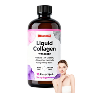 Fórmula de Belleza Natural con Biotina y Aminoácidos Proteicos OEM, Sabor a Bayas, Sin GMO, Sin Gluten, Colágeno Líquido - Product Image 1