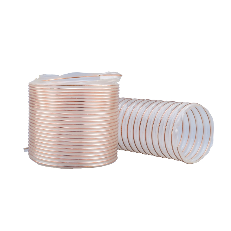 Полиуретановый вакуумный шланг для вентиляции из полиуретана/Полиуретановый гибкий всасывающий шланг из ПВХ, гибкая проволока из полиуретановой стали