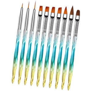 10Pcs Nail Art Pen Thin Tip for Drawing Lines Flowers Patterns DIY Nail Art Detail Paint Pen Manicure Painting <b>Brush</b> Supplies - Product Image 1