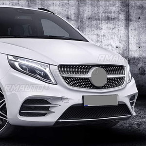 กระจังหน้าสำหรับ Mercedes-Benz V-Class W447 V260 V250 V220 ปี 2015-2023 กระจังหน้าทรงเพชรสำหรับแต่งรถ - Product Image 4