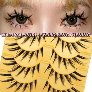 Usine En Gros Naturel À La Main Pleine <span class=keywords><strong>Bande</strong></span> Cat Eye Cils Fox Eye Manga Lash Boîtes <span class=keywords><strong>Bande</strong></span> <span class=keywords><strong>Dessinée</strong></span> Inspiré Cat Eye Cat Lashes - Product Image 4