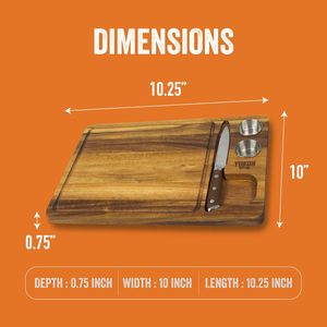 Tabla de cortar de madera de acacia 39x25.5x2cm, rectangular, antideslizante, para uso en la cocina - Product Image 4