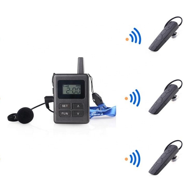 Wireless Audio Tour Guide Walkie Talkie System