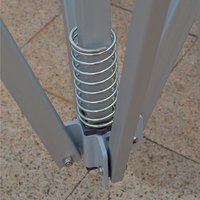 Tente de salon professionnelle FEAMONT Deluxe 3x4,5 m, hexagonale, avec structure en aluminium de 50 mm