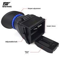 Camera Viewfinder Eyecup Screen Magnifier for Mirrorless DSLR Cameras Universal 3-inch to 3.2-inch HD LCD Display ABS Material