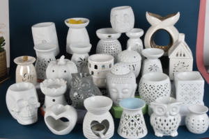 Chauffe-cire électrique en céramique, chauffe-cire pour cire parfumée, brûleur à huile avec ampoules Edison, chauffe-parfum pour - Product Image 6