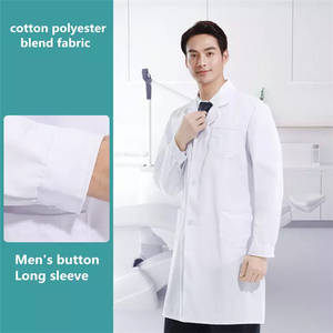 Camici <span class=keywords><strong>da</strong></span> Laboratorio Unisex di Alta Qualità per Uso Medico con Logo Personalizzato, Uniformi per Ospedale, Dentista, <span class=keywords><strong>Dottore</strong></span> e Infermiere - Product Image 5