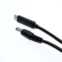 Adaptateur convertisseur CC Type C PD 65W, chargeur universel pour ordinateur portable, câble, cordon, gaine en PVC tressé pour alimentation d'ordinateur portable de marque