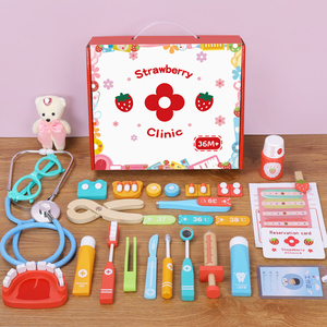 Iniciación de madera Home Doctor Toy <span class=keywords><strong>Niños</strong></span> Kit médico Caja de regalo Bebé Educación temprana Juego de rol Juguete <span class=keywords><strong>Niños</strong></span> para niña - Product Image 2