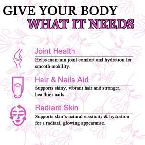 Péptidos de Colágeno Múltiple en Venta, Tipos I, II, III, V y X Hidrolizados, Ácido Hialurónico, Apoyo para la Piel, Cabello, Uñas y Articulaciones - Product Image 3