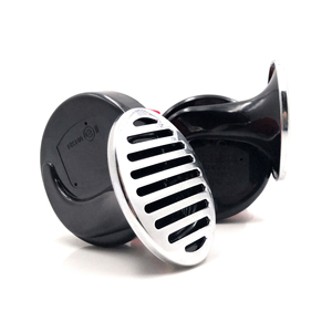 Klaxons de voiture personnalisés ultra puissants 12V, style escargot, certifiés IATF16949, avec couvercle noir 2 broches, qualité garantie à bas <span class=keywords><strong>prix</strong></span> - BASSO DL135C - Product Image 2